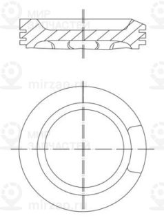 Поршень MAHLE 0330400