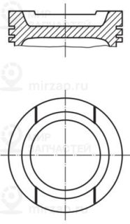 Поршень MAHLE 0332002