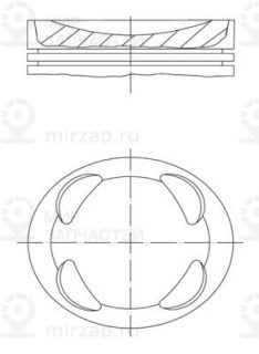 Поршень MAHLE 081PI00104000
