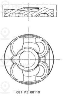 Поршень MAHLE 081PI00110000