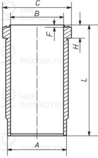 Гильза цилиндра MAHLE 227WN6701