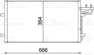 Конденсатор кондиционера MAHLE AC374000S
