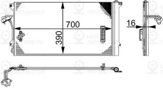 Конденсатор кондиционера MAHLE AC659000S