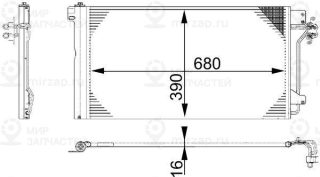 Конденсатор кондиционера MAHLE AC672000S