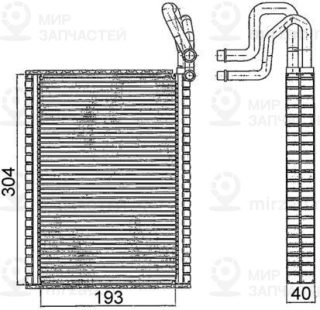 Испаритель, кондиционер MAHLE AE116000S