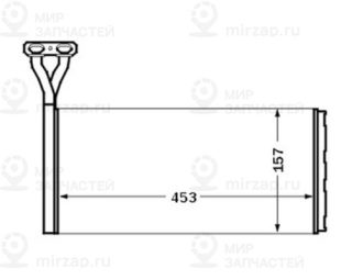 Теплообменник отопителя салона MAHLE AH46000S