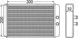 Теплообменник отопителя салона MAHLE AH61000S