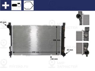 Радиатор охлаждения двигателя MAHLE CR387000S