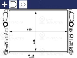 Радиатор охлаждения двигателя MAHLE CR512000S
