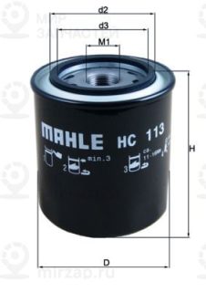 Гидрофильтр, автоматическая коробка передач MAHLE HC113