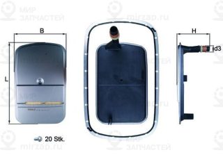 Гидрофильтр, автоматическая коробка передач MAHLE HX159KIT