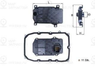 Гидрофильтр, автоматическая коробка передач MAHLE HX187KIT