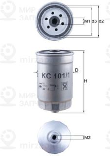 Фильтр топливный MAHLE KC1011