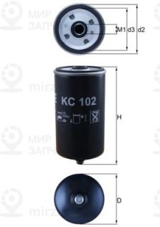 Фильтр топливный MAHLE KC102
