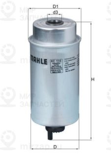 Фильтр топливный MAHLE KC116