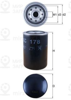 Фильтр топливный MAHLE KC178
