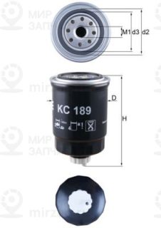 Фильтр топливный MAHLE KC189