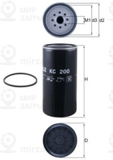 Фильтр топливный MAHLE KC200