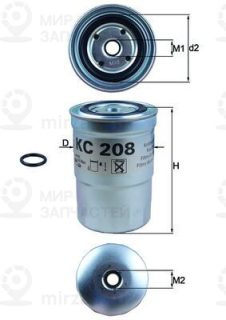 Фильтр топливный MAHLE KC208