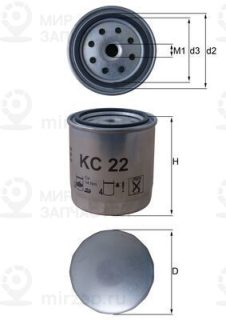 Фильтр топливный MAHLE KC22