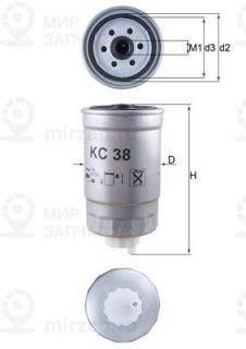 Фильтр топливный MAHLE KC38