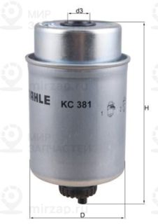 Фильтр топливный MAHLE KC381