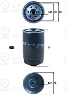 Фильтр топливный MAHLE KC503D