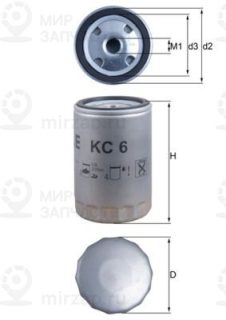Фильтр топливный MAHLE KC6