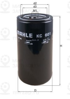 Фильтр топливный MAHLE KC601