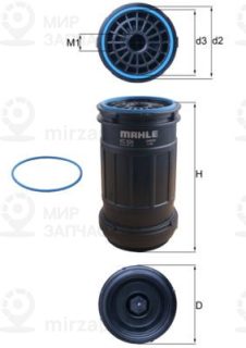 Фильтр топливный MAHLE KC624D
