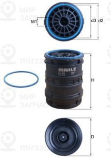 Фильтр топливный MAHLE KC633D