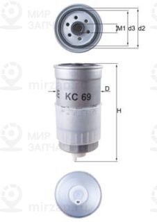 Фильтр топливный MAHLE KC69