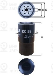 Фильтр топливный MAHLE KC98