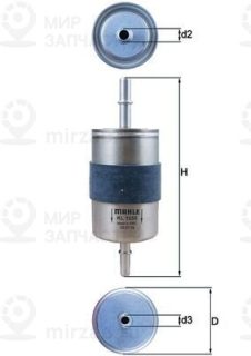 Фильтр топливный MAHLE KL1055