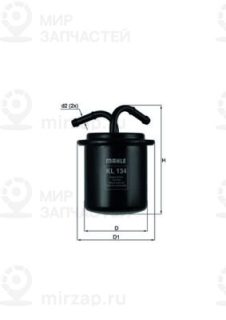 Фильтр топливный MAHLE KL134