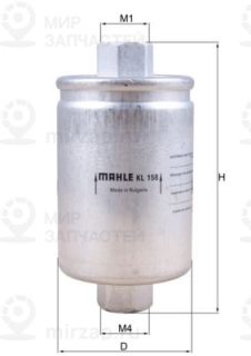 Фильтр топливный MAHLE KL158