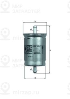 Фильтр топливный MAHLE KL171