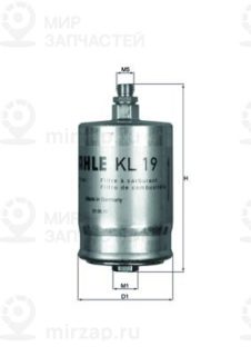 Фильтр топливный MAHLE KL19