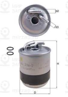 Фильтр топливный MAHLE KL2282D