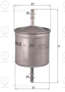 Фильтр топливный MAHLE KL257