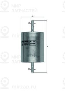 Фильтр топливный MAHLE KL409