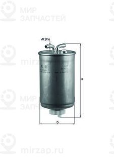 Фильтр топливный MAHLE KL41