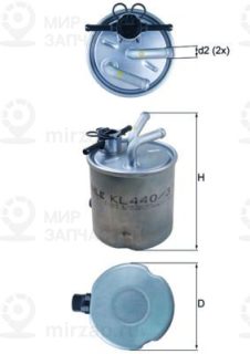 Фильтр топливный MAHLE KL44037