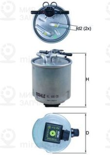 Фильтр топливный MAHLE KL44039