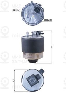Фильтр топливный MAHLE KL44044