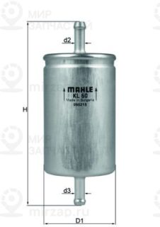 Фильтр топливный MAHLE KL60