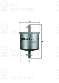 Фильтр топливный MAHLE KL61