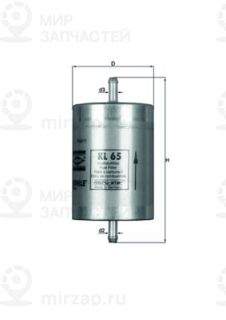Фильтр топливный MAHLE KL65