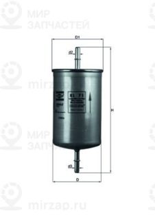 Фильтр топливный MAHLE KL71