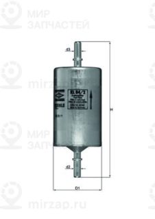 Фильтр топливный MAHLE KL842